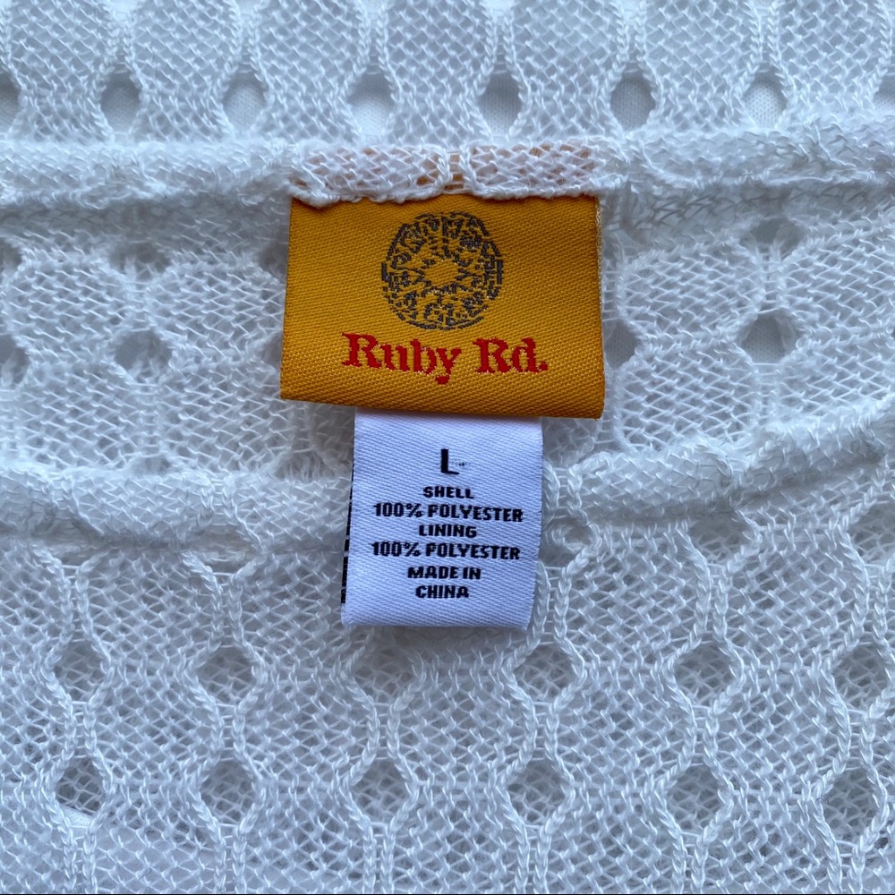 Ruby Rd white layered top - Picture 7 of 7